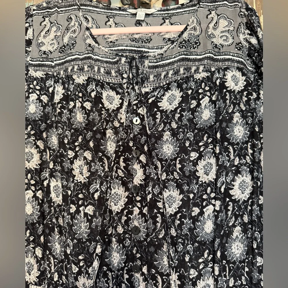 Lucky Brand Black and White Floral Dress - Picture 3 of 3